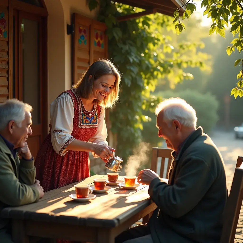 Szívverést szimbolizáló grafika a teával kapcsolatban.